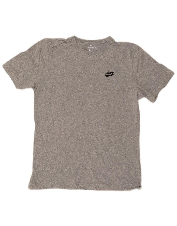 Nike - Camiseta para hombre, talla pequeña, algodón moteado gris