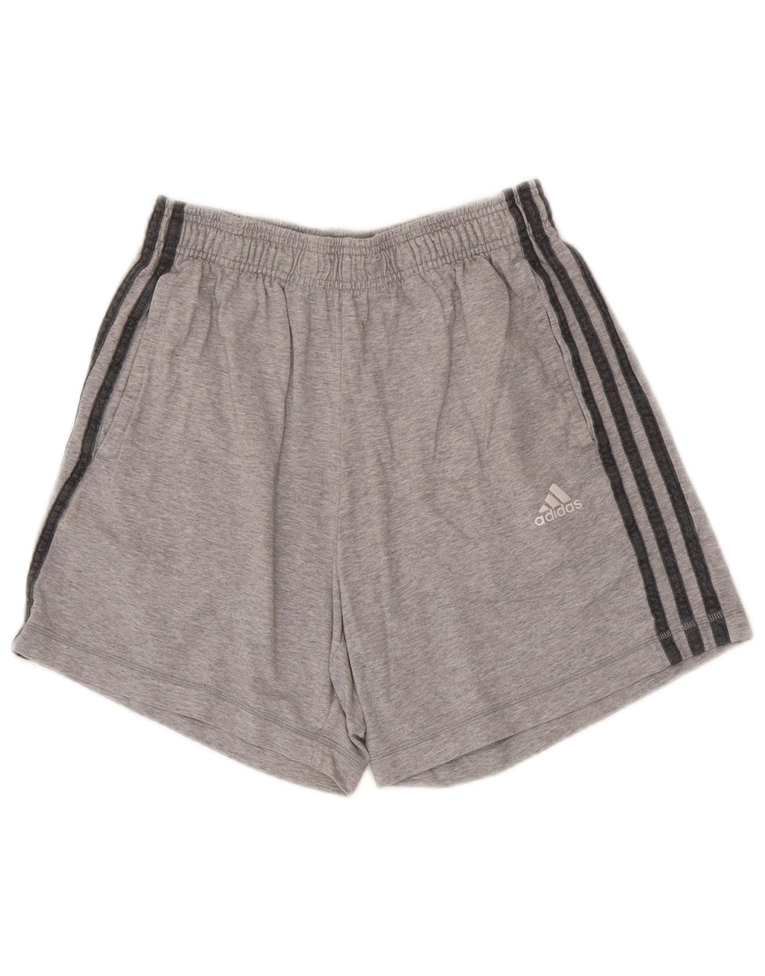 Adidas Hombre Pantalones Cortos Deportivos Pequeño Gris Algodón