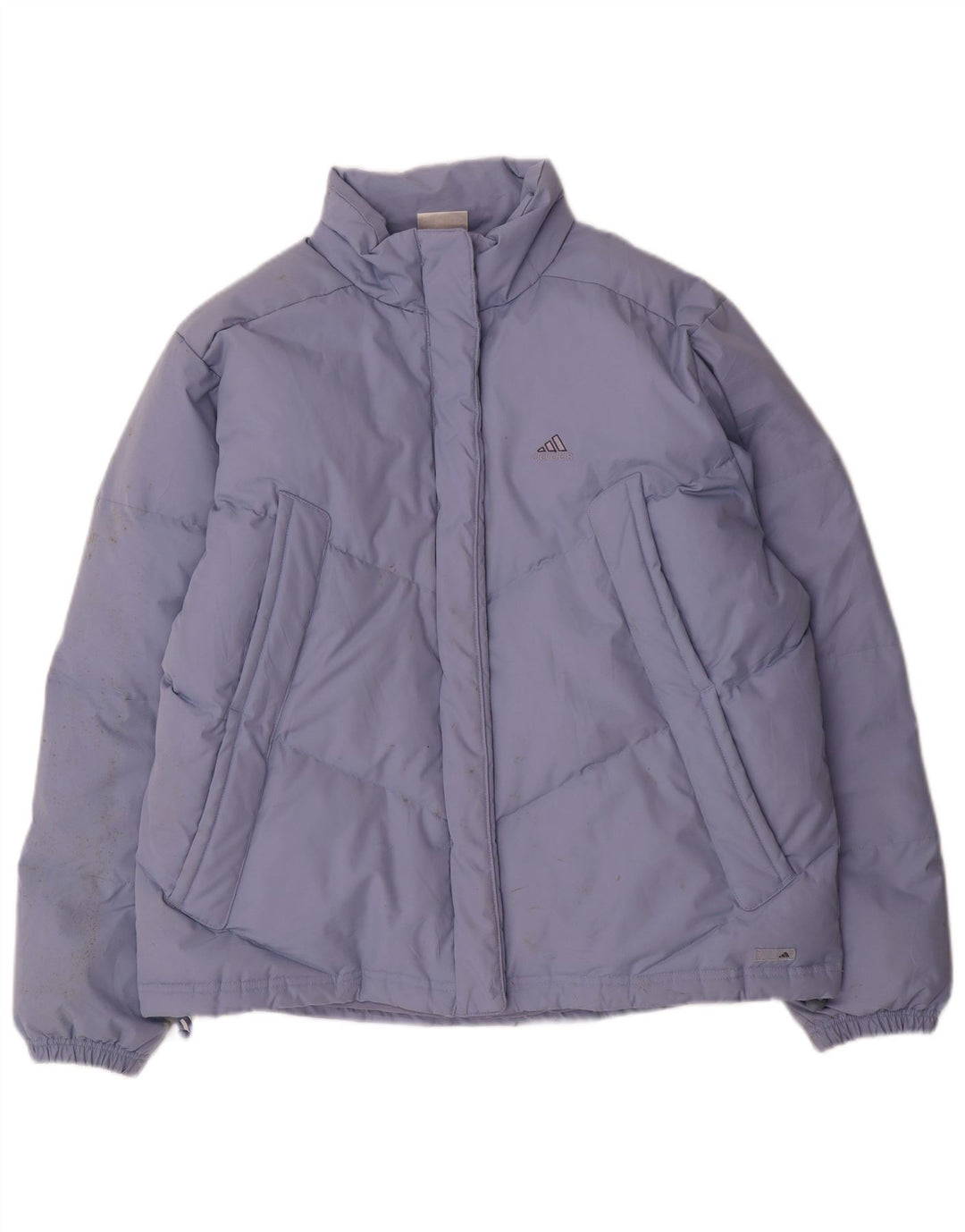 Adidas - Chaqueta acolchada extragrande para mujer, talla 40, poliéster azul grande