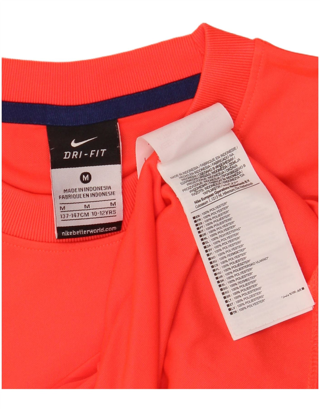 NIKE Camiseta gráfica Barcelona para niños 10-11 años Mediana Naranja