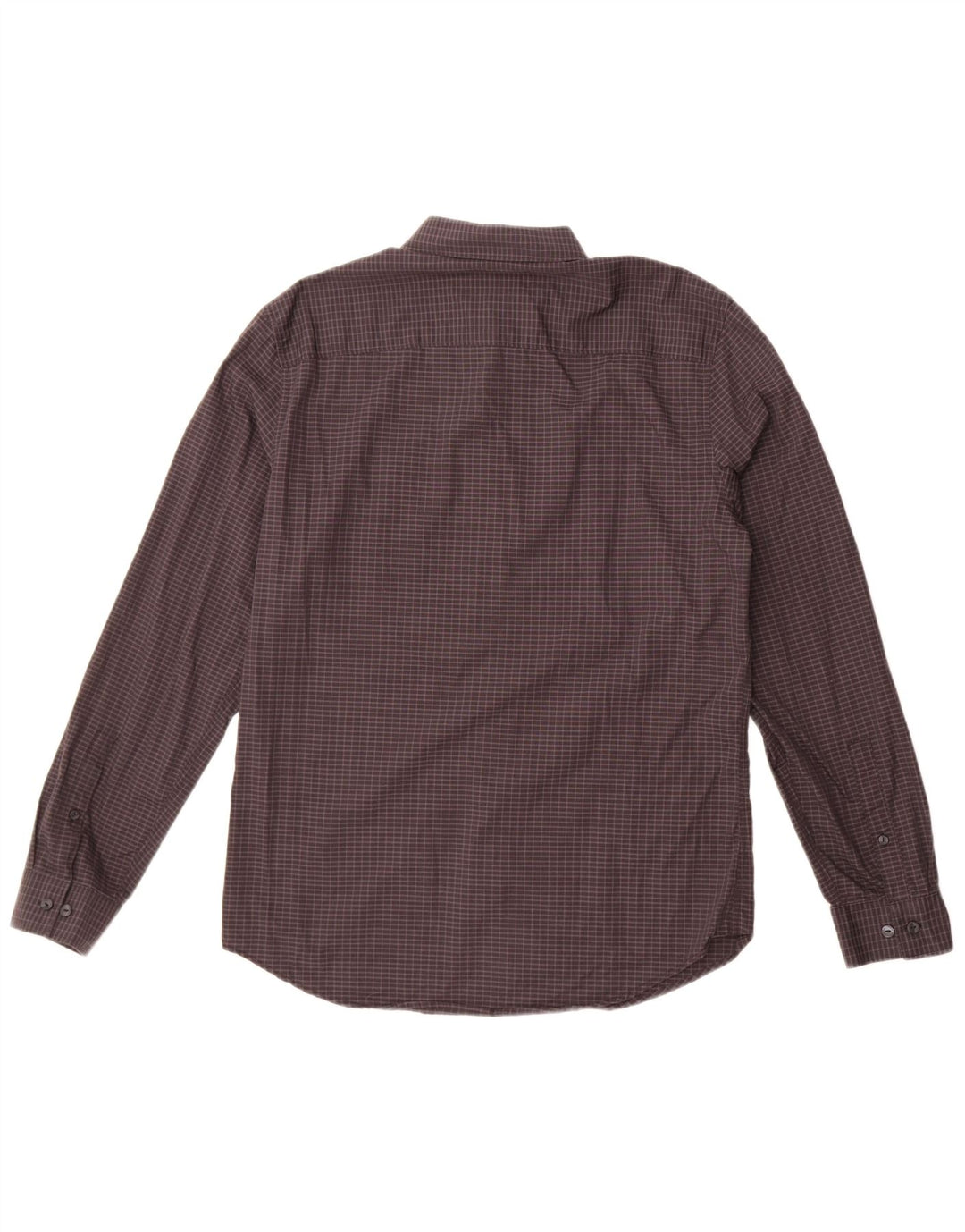 Camisa Calvin Klein Hombre Slim Fit Algodón A Cuadros Gris Medio