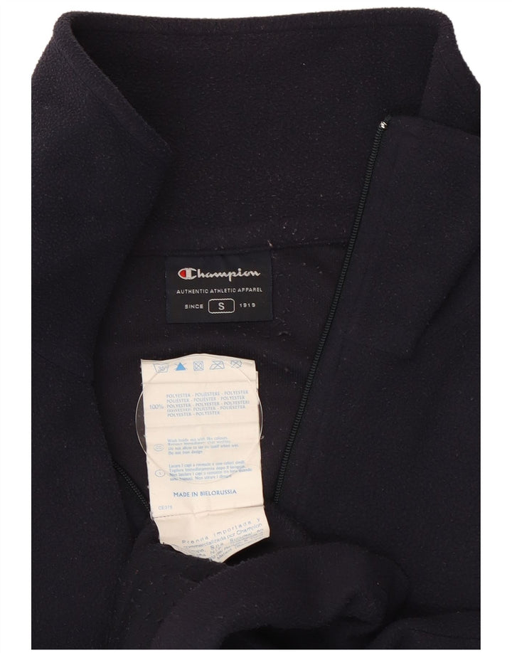 Champion Jersey De Forro Polar Con Cremallera Para Hombre Pequeño Poliéster Azul Marino