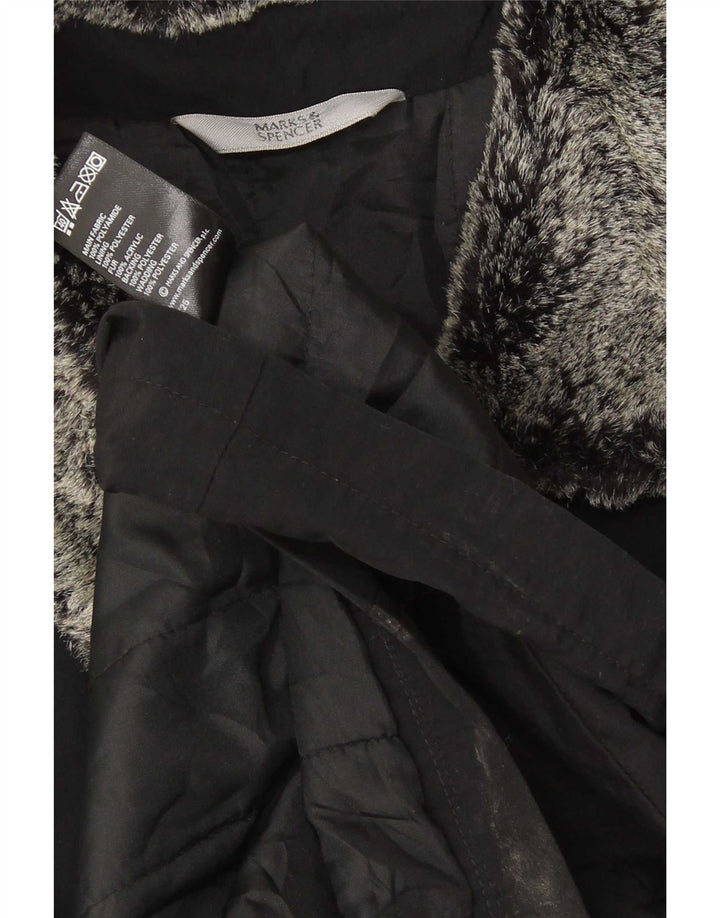 Marks & Spencer Chaqueta acolchada extragrande para mujer Reino Unido 46 Grande Acrílico negro