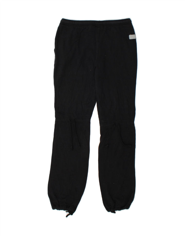 ASICS Womens Tracksuit Trousers Joggers UK 12 Medium  Black Cotton Vintage Asics and Second-Hand Asics from Messina Hembry 