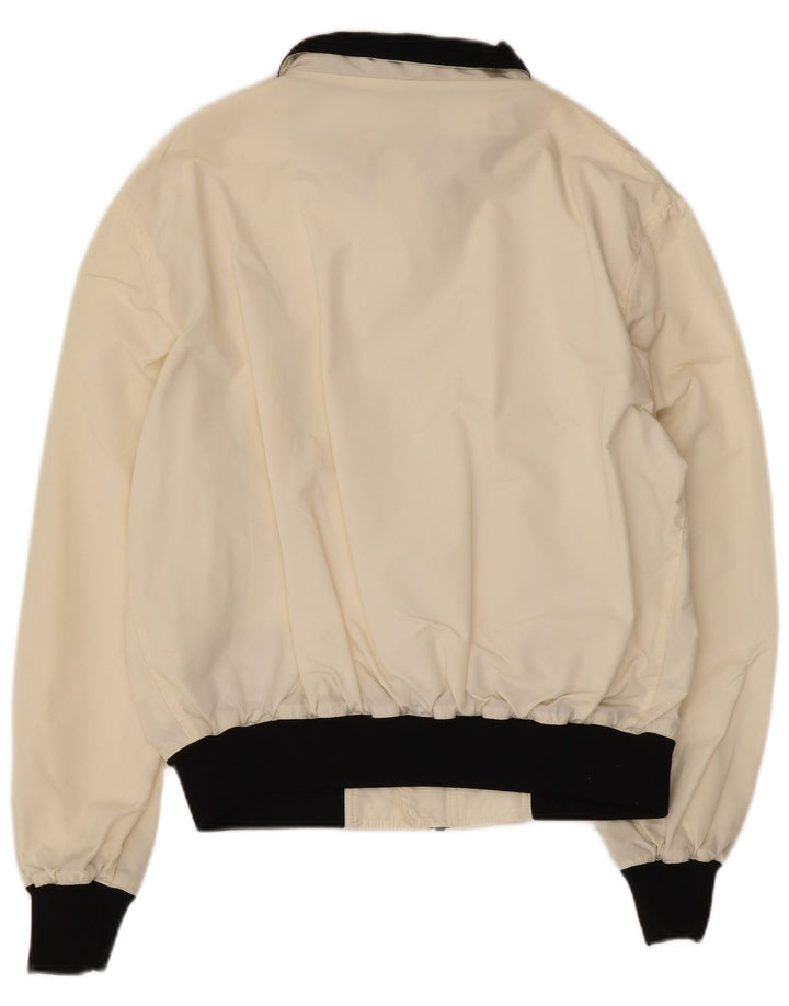 Refrigiwear Chaqueta impermeable bomber para hombre UK 36 Small White Colourblock Nylon