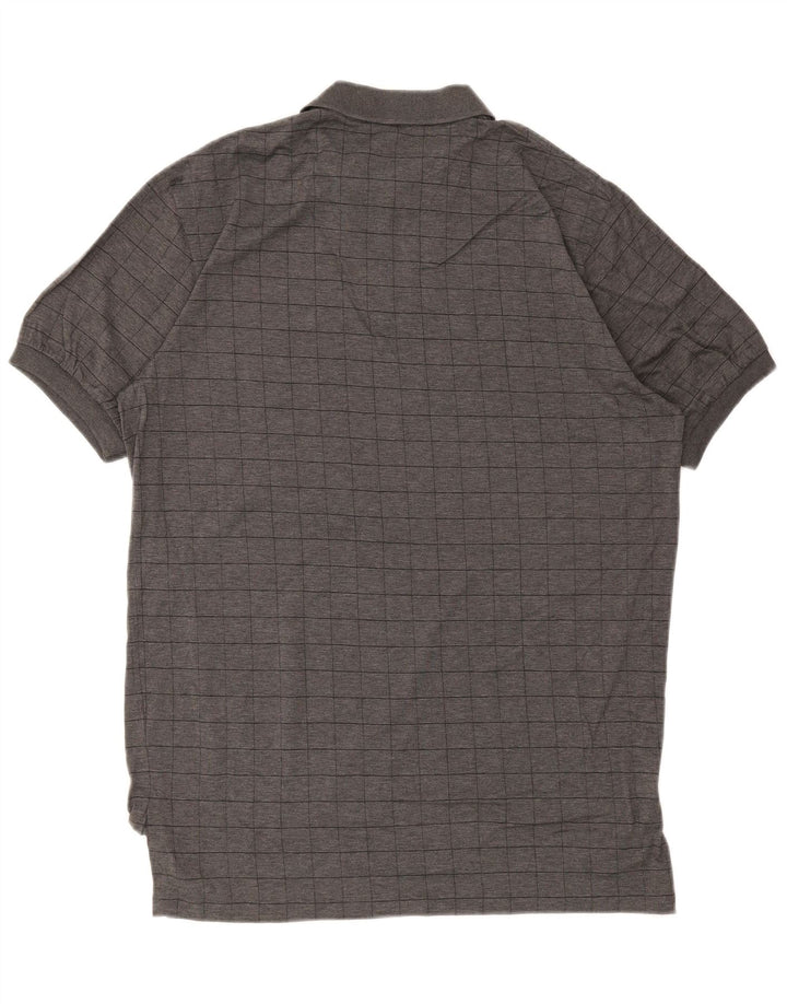 POLO RALPH LAUREN Polo de hombre de algodón a cuadros gris medio