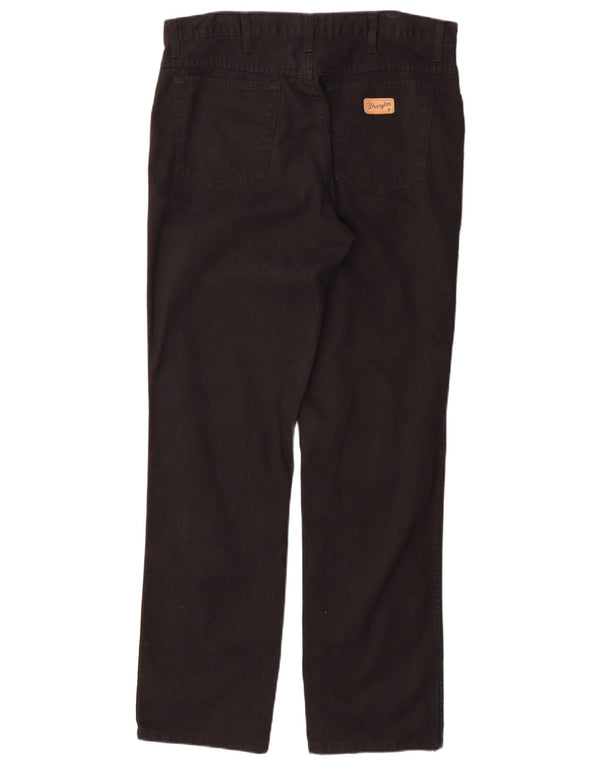 Wrangler Pantalones Casuales Recto Texas para Hombre W36 L34 Algodón Negro