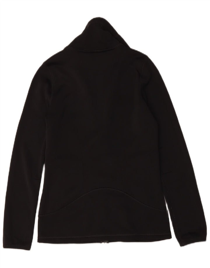 Nike Mujer Therma-Fit Chándal Top Chaqueta UK 10 Small Negro Poliéster