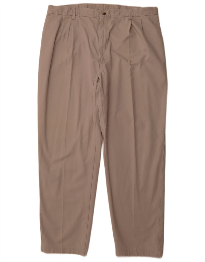 WRANGLER Pantalones chinos con pinzas Timber Creek para hombre W42 L32 Algodón beige