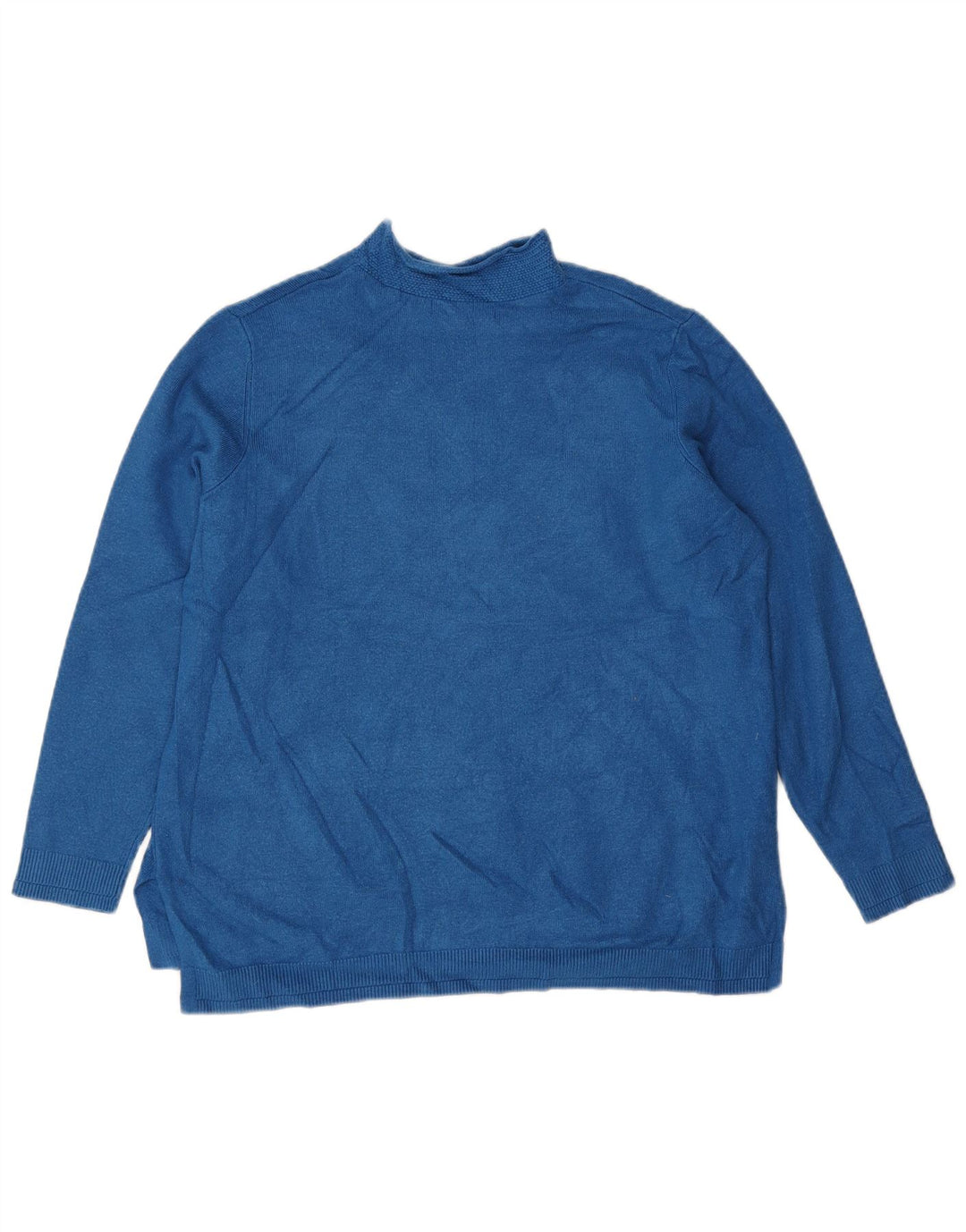 Marks & Spencer Suéter con Cuello Alto para Mujer UK 46 Grande Azul