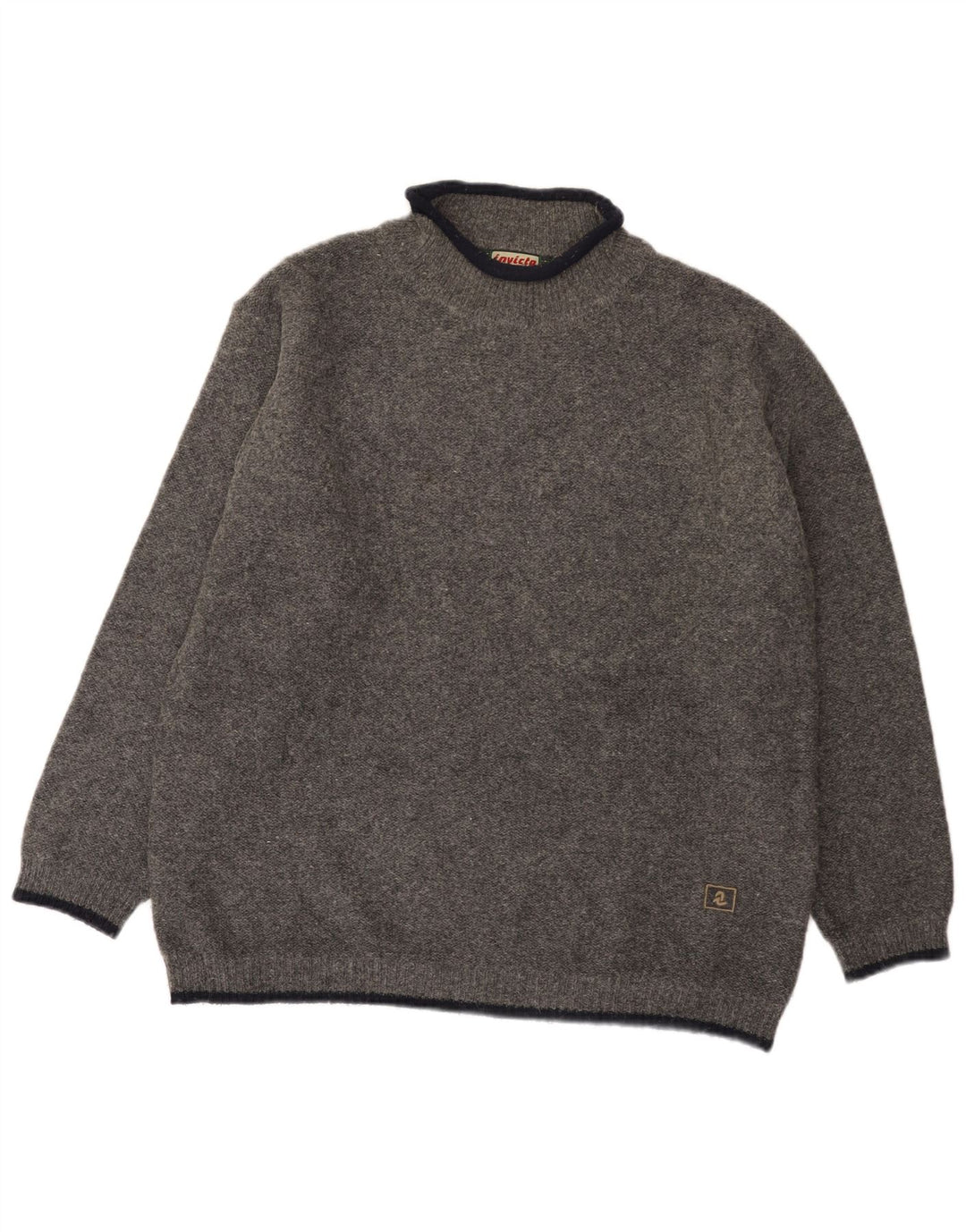 Invicta Jersey con cuello de tortuga para hombre XL Lana gris