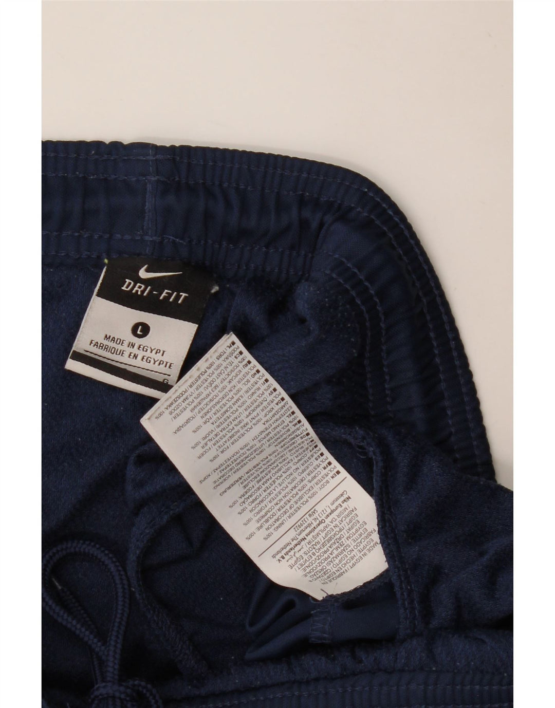 NIKE Pantalones cortos deportivos Dri Fit para hombre, tamaño grande, poliéster azul marino