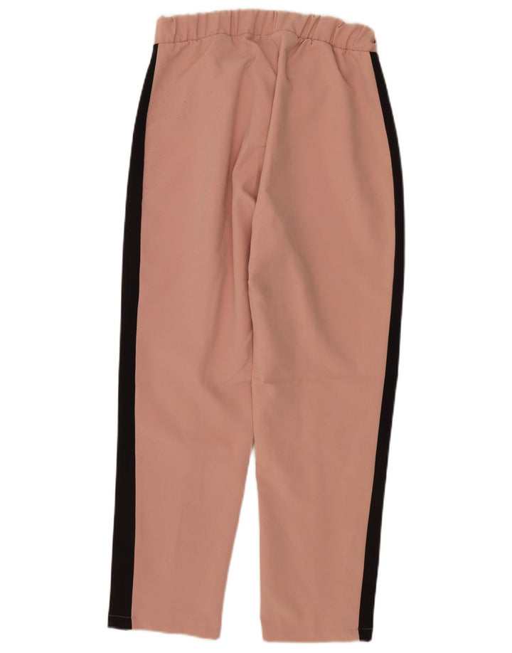 ZARA Mujer Pantalón Chino Recto Small W26 L25 Color Block Rosa