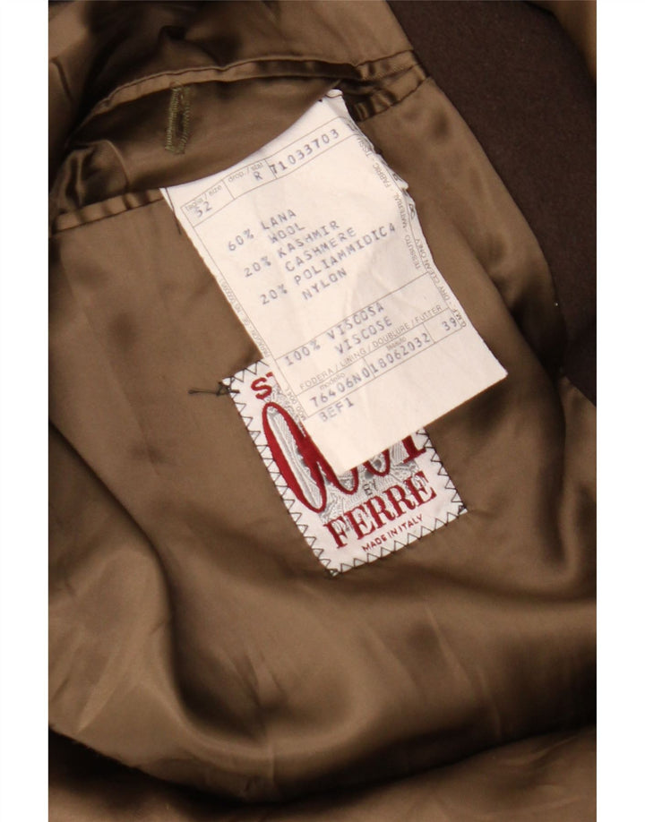 Abrigo Mujer Ferre IT 52 XL Lana Marrón
