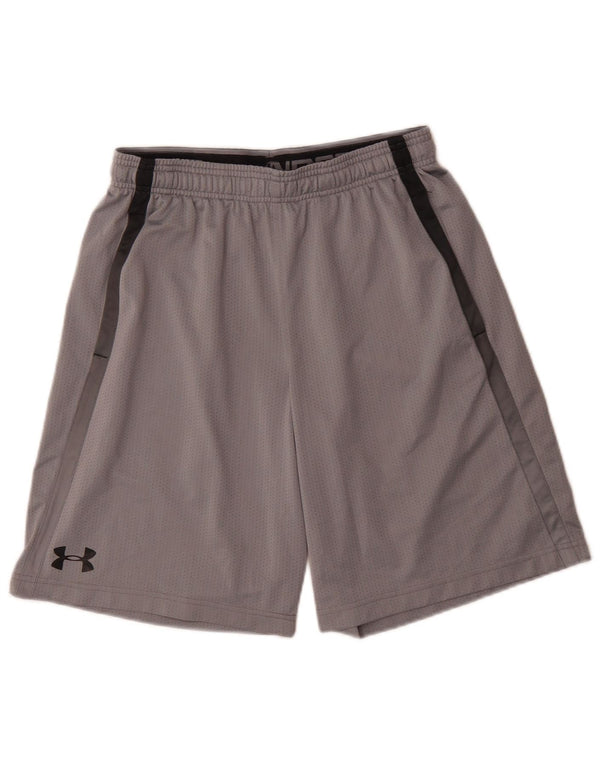 Under Armour Pantalones cortos deportivos holgados para hombre Deportes de poliéster gris medio