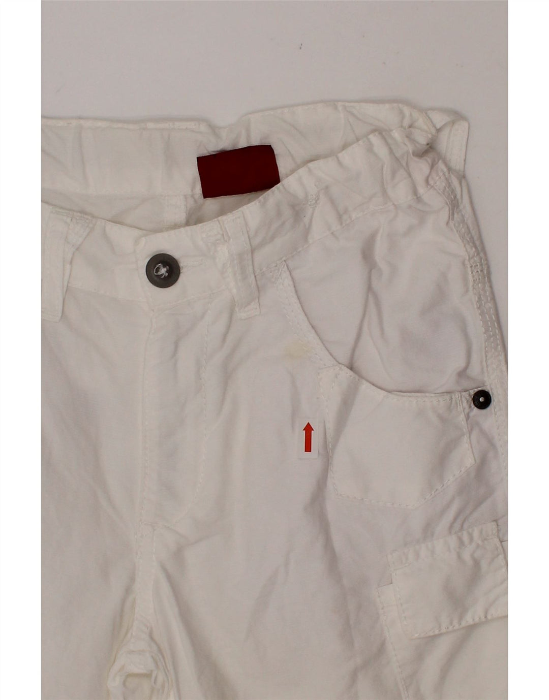 LEVI'S Boys Bermuda Shorts 7-8 Years W23 White Cotton Vintage Levi's and Second-Hand Levi's from Messina Hembry 