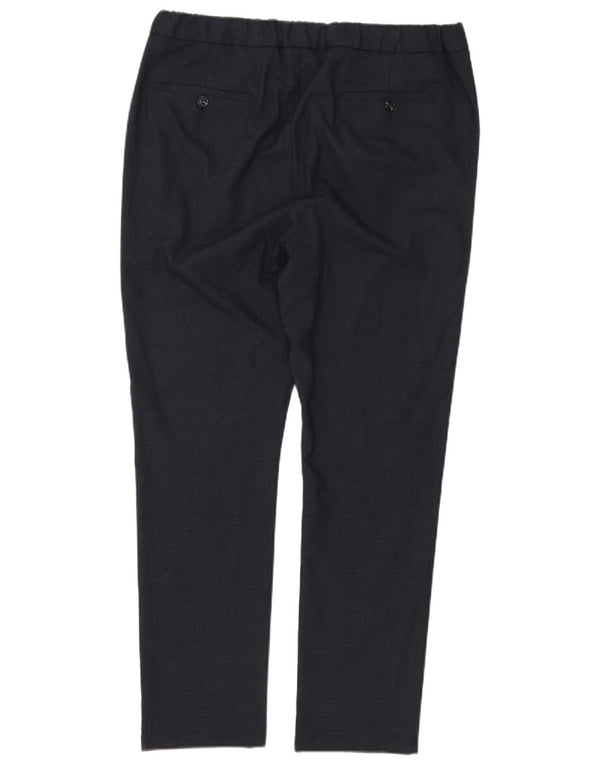 Jack & Jones Mens Premium Slim Chino Pantalones XL W38 L30 Azul Marino Cuadros