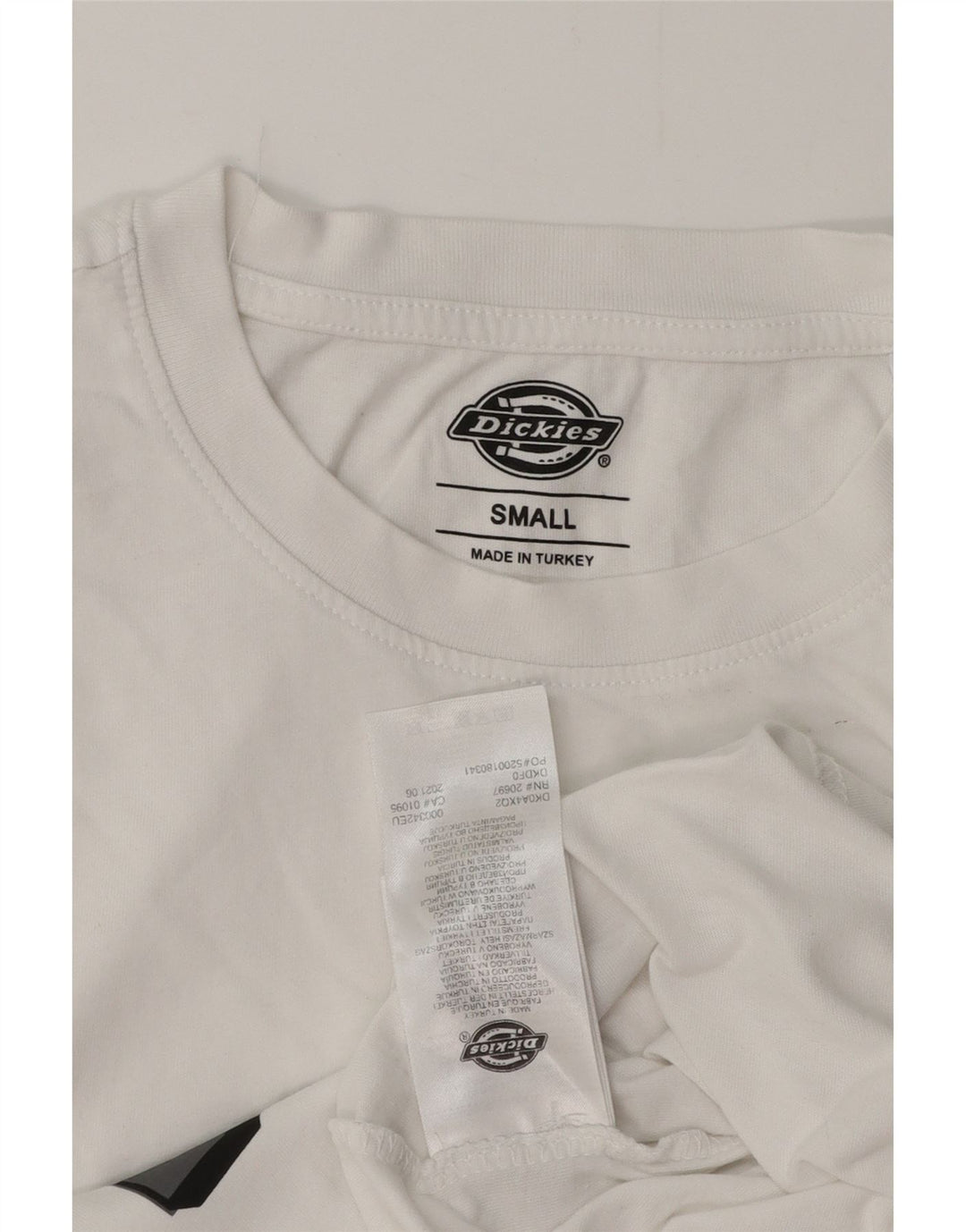 DICKIES Camiseta gráfica para hombre Top Small White Cotton