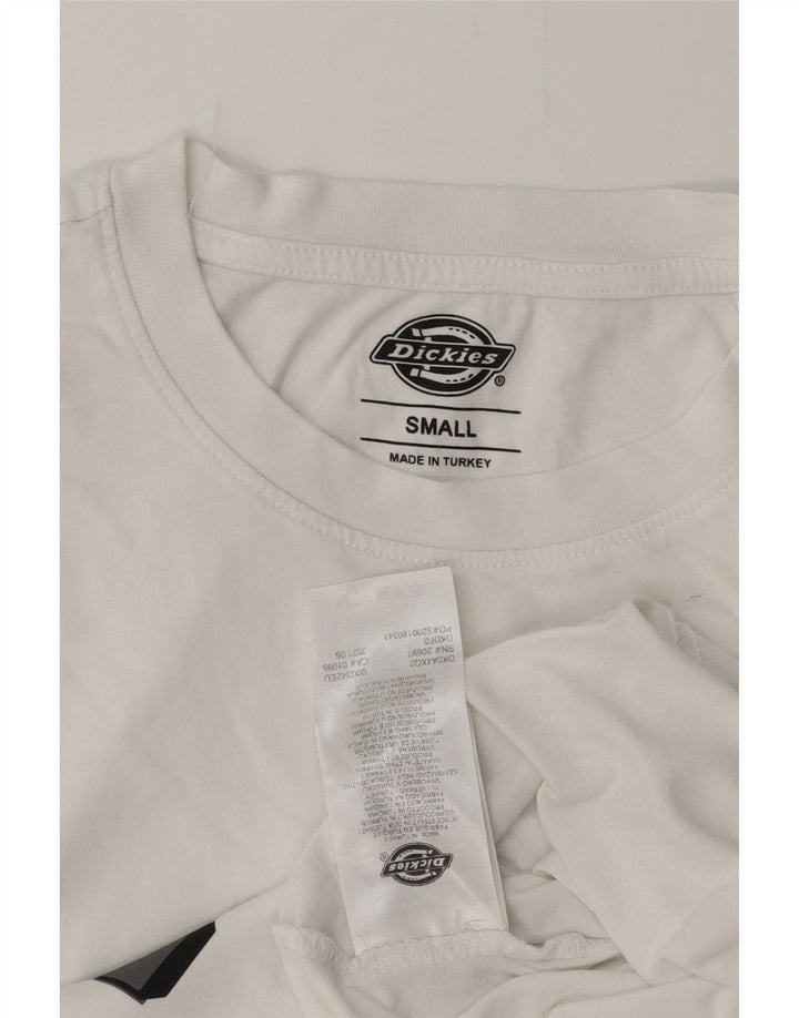 DICKIES Camiseta gráfica para hombre Top Small White Cotton