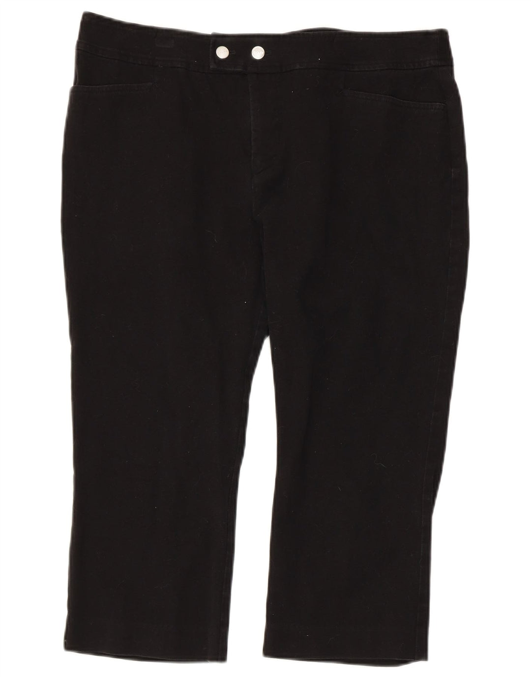 CHAPS Bermudas pequeñas para mujer US 14 XL W34 Algodón negro