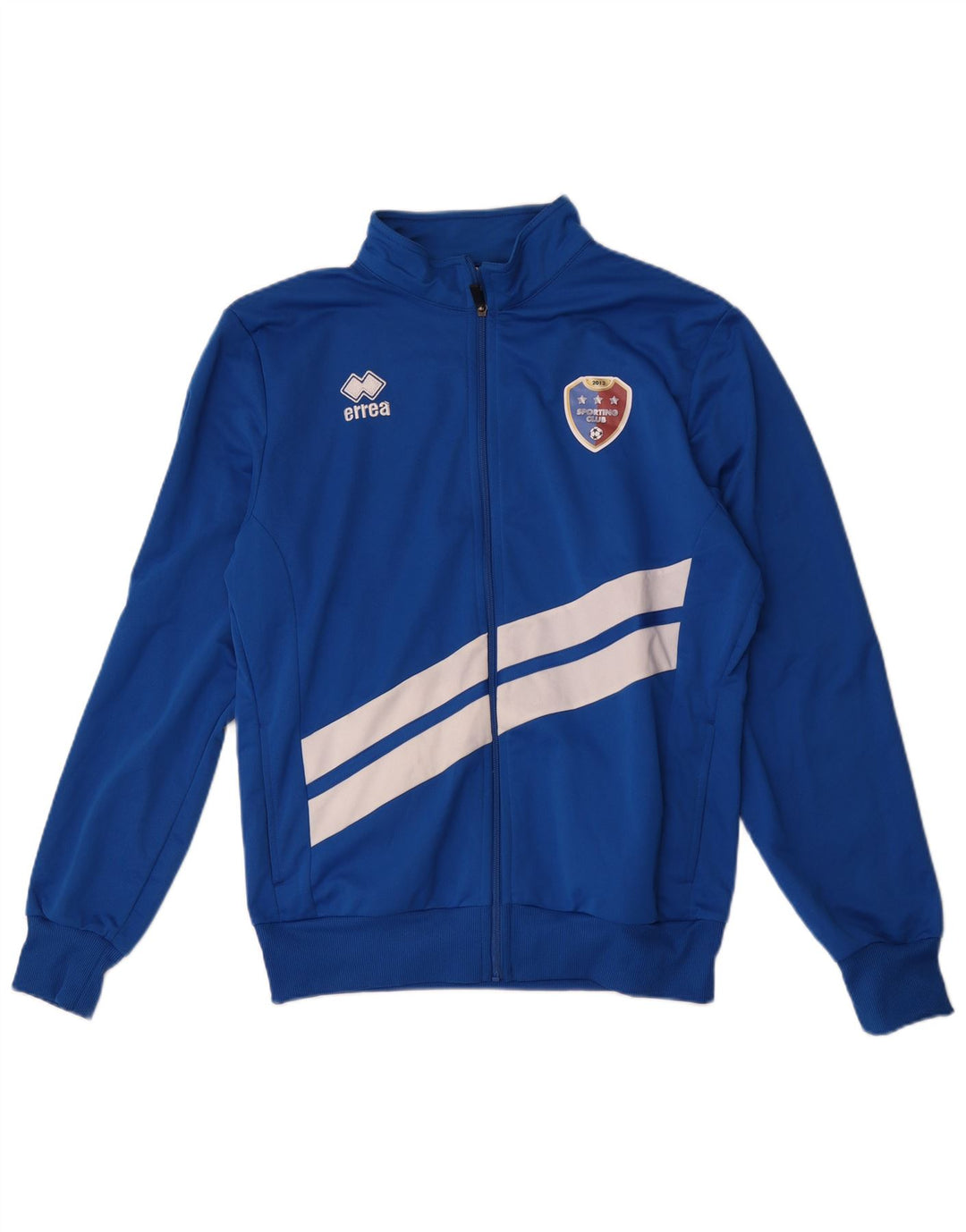 Errea Hombre Chándal Top Chaqueta XL Azul Colorblock Poliéster