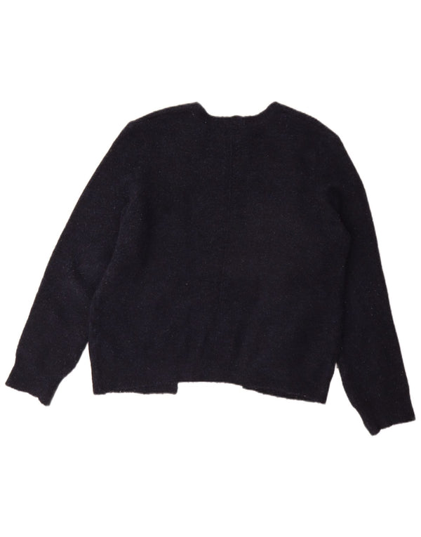 Fat Face Suéter tipo cárdigan abierto de gran tamaño para mujer UK 8 Small Azul marino