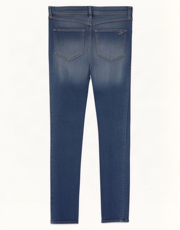 Hollister Jeans ajustados con talle alto para mujer US 7 Medium W28 L27 Azul