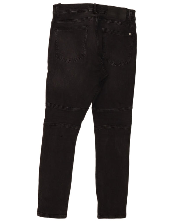 Zara Jeans ajustados para hombre EU 42 Large W32 L28 Algodón negro