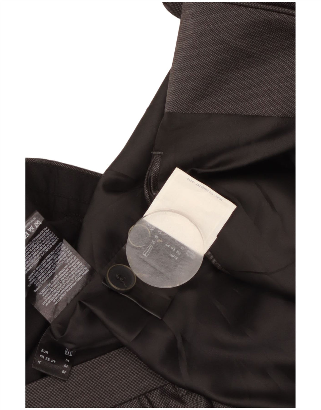 Angelo Litrico Traje de 3 piezas para hombre EU 54 2XL W38 L30 Gris Pinstripe Classic