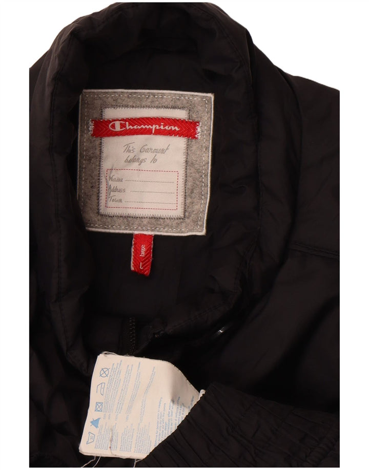 Champion Chaqueta Bomber Acolchada para Niñas 11-12 Años Grande Poliamida Negra