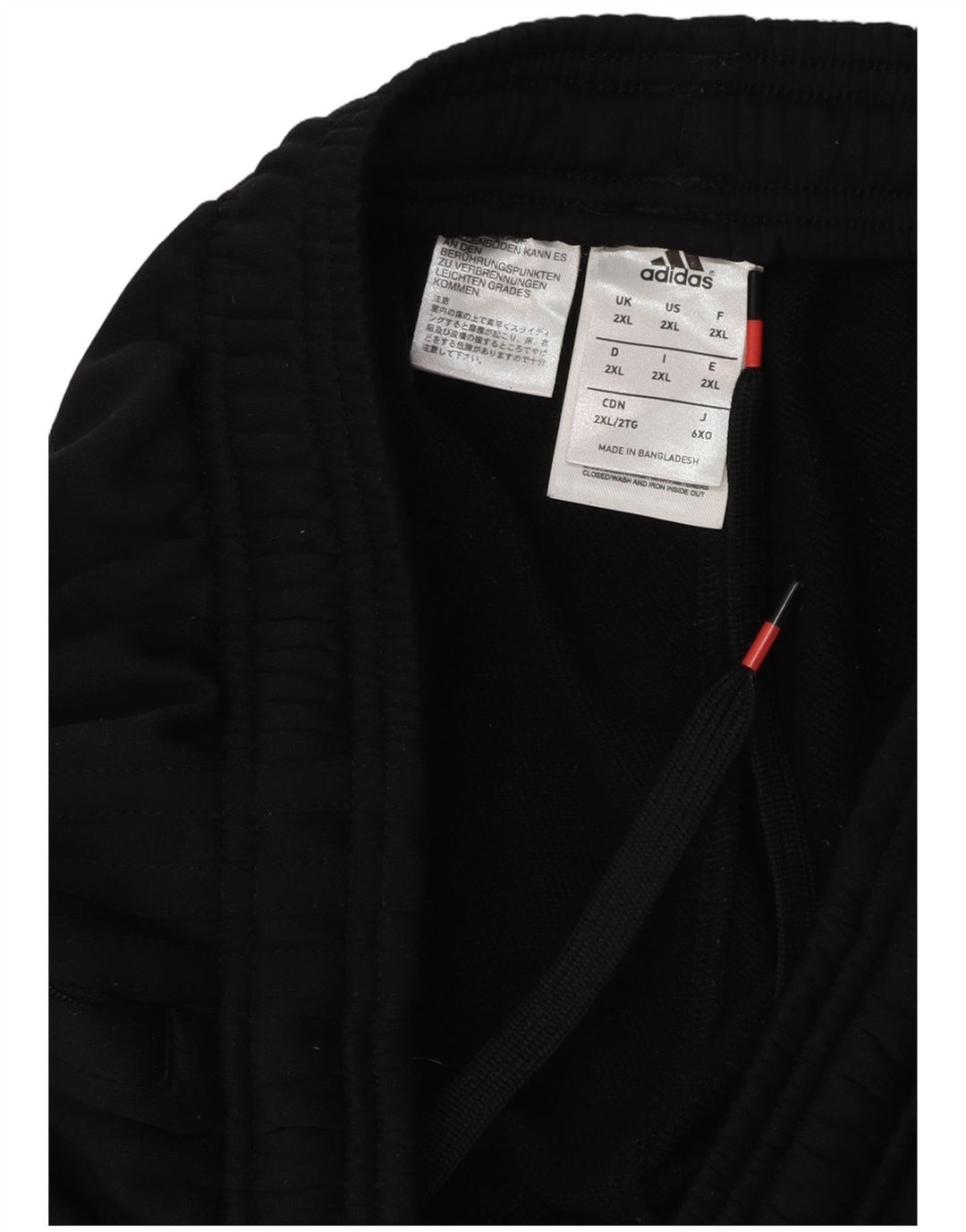 Pantalón de chándal ADIDAS para hombre 2XL Poliéster negro