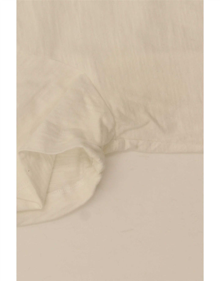 Joules Camiseta para mujer Top UK 12 Medium White Cotton