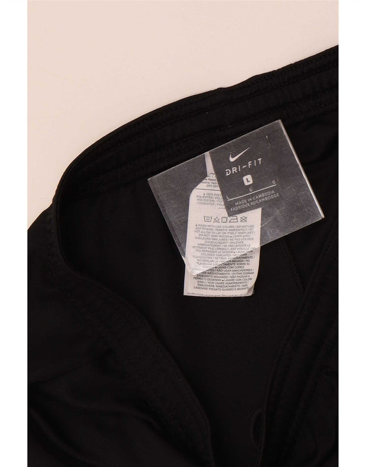 Nike Dri Fit - Pantalones cortos deportivos para hombre (poliéster), color negro