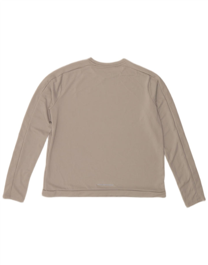 Nike - Camiseta de manga larga para mujer, talla 40, talla grande, color gris
