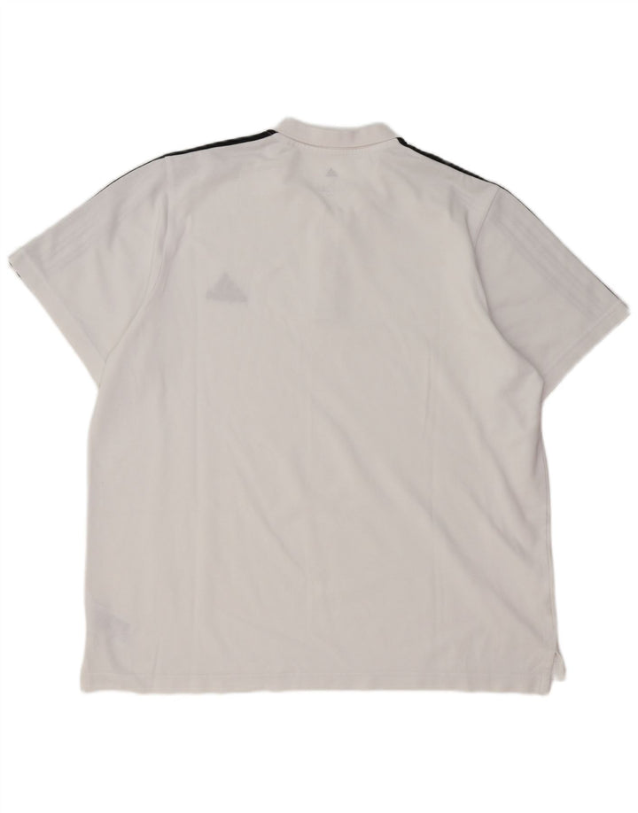 Polo ADIDAS Hombre XL Algodón Blanco