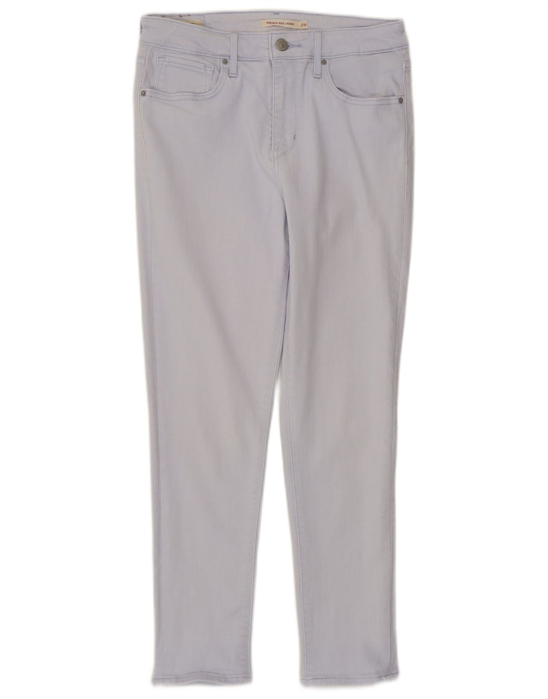 LEVI'S Jeans ajustados de talle alto 721 para mujer W29 L25 Algodón azul