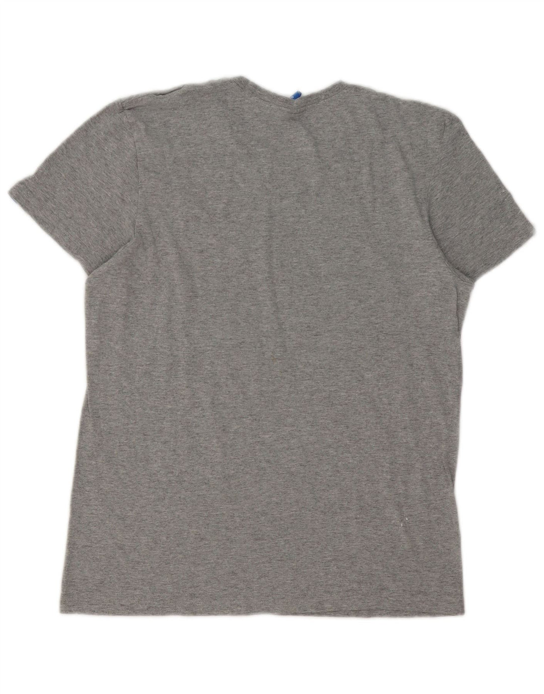 Adidas Hombre Camiseta Gráfica Top Pequeño Gris Moteado
