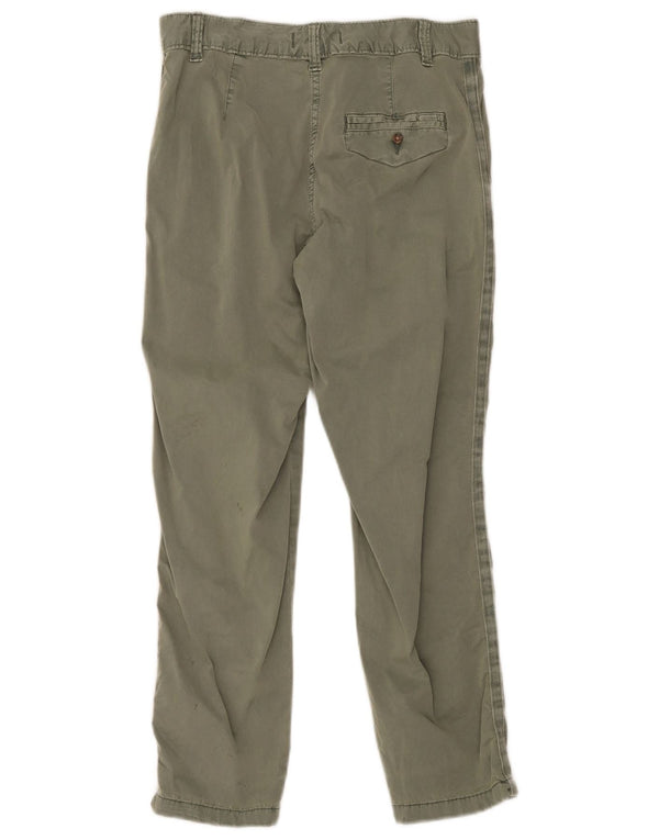 Marks & Spencer Pantalones chinos rectos para mujer UK 10 Small W30 L26 Caqui