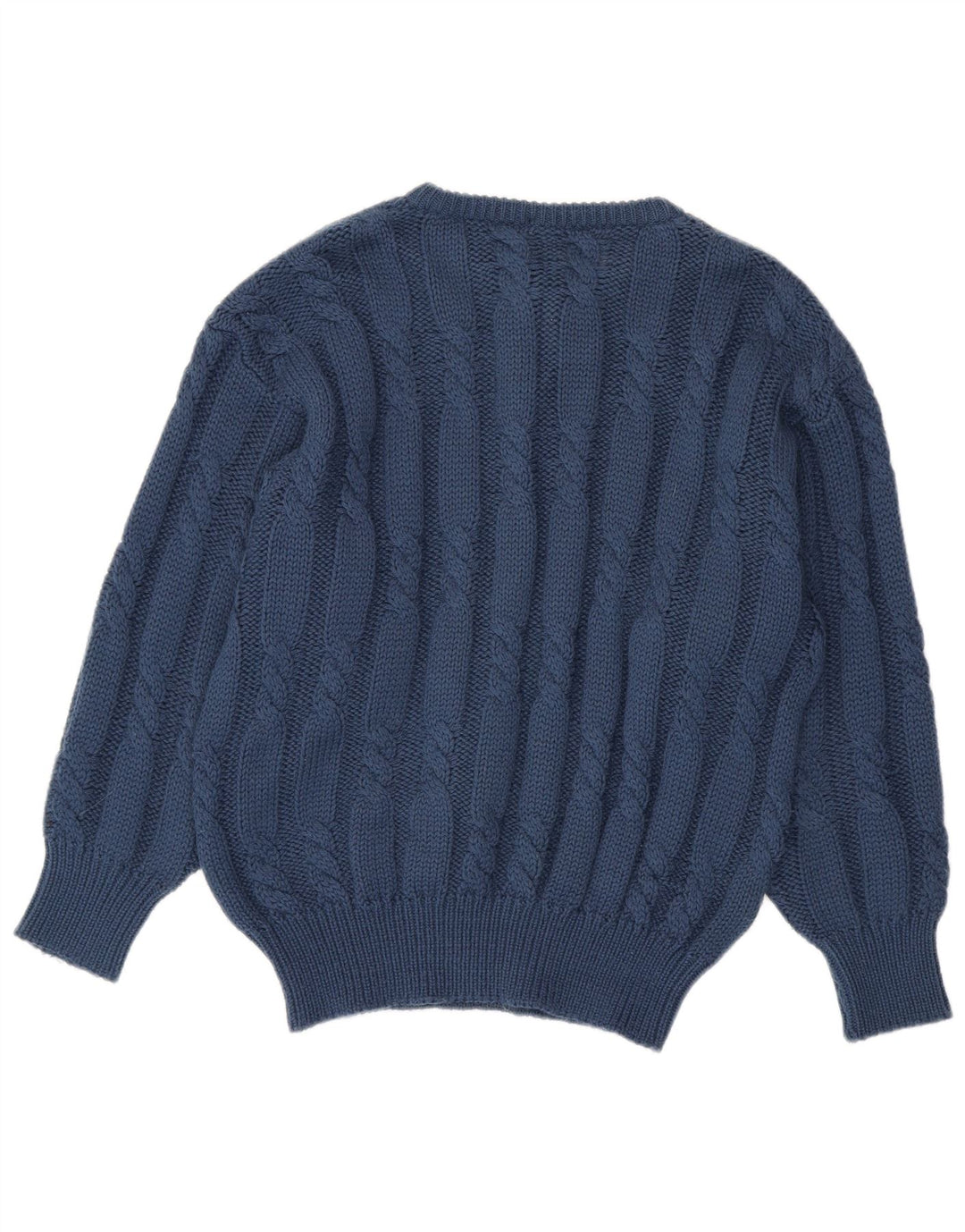 Colmar Hombre Jersey De Cuello Con Botones De Lana Azul Marino Mediano