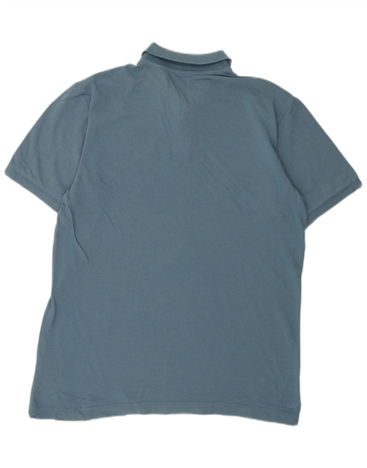 Polo Kappa Hombre Grande Azul Algodón