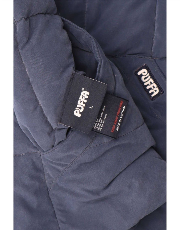 Chaleco acolchado reversible para mujer Puffa UK 46 Poliéster azul grande