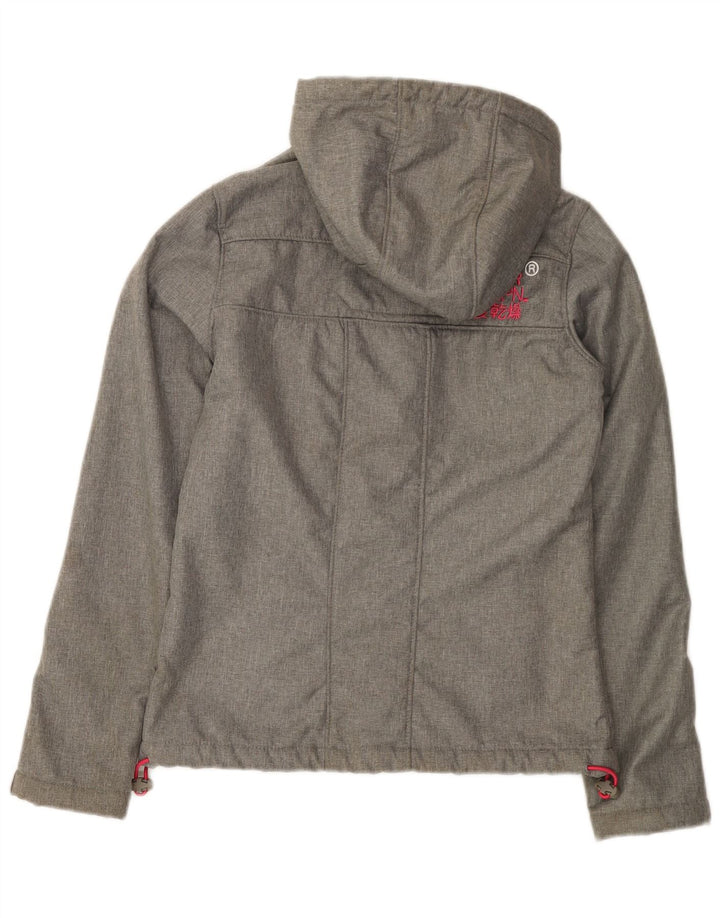 SUPERDRY Chaqueta cortavientos The Windtrekker Graphic para mujer UK 6 XS Gris