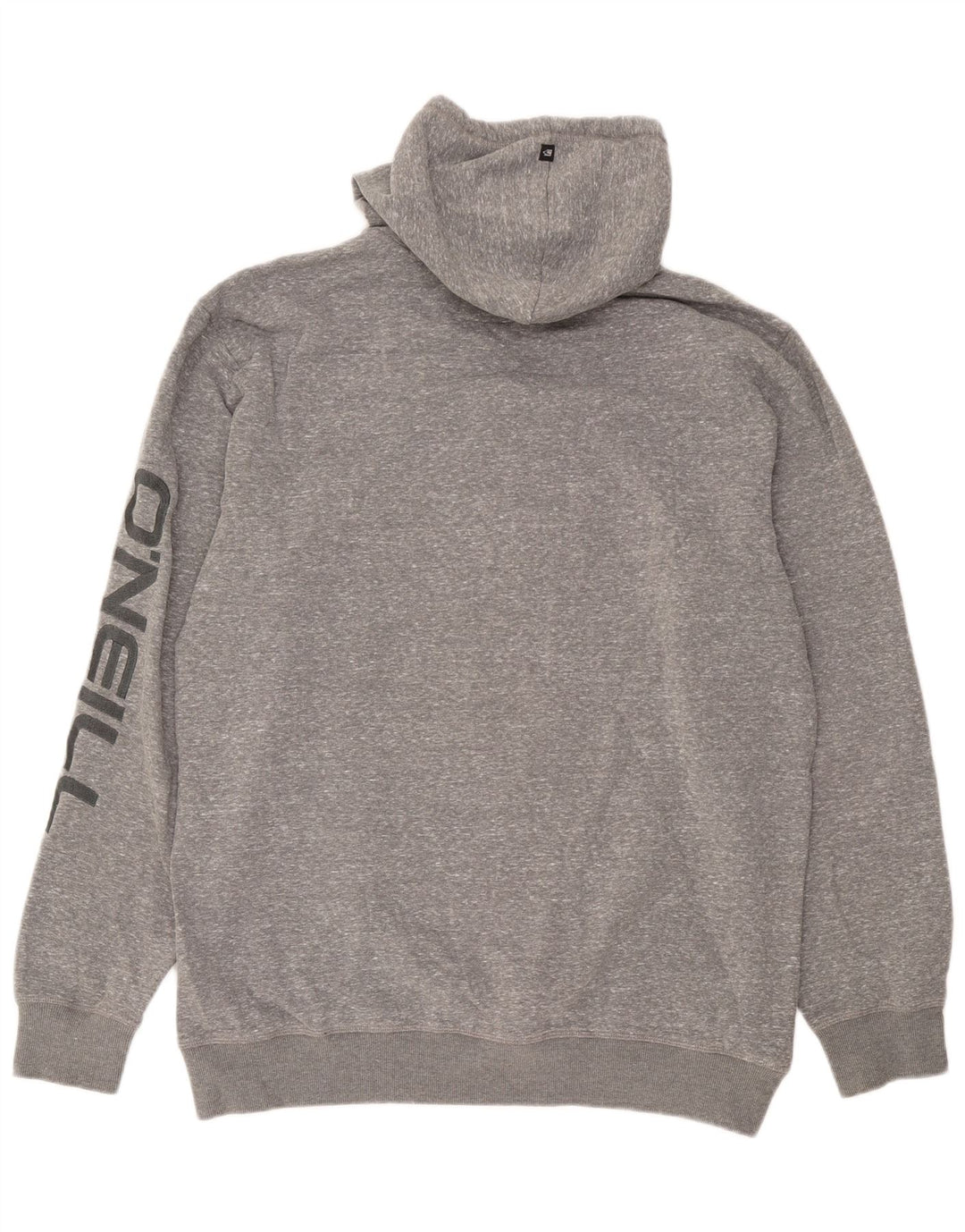 O'Neill Suéter con capucha y cremallera gráfica para hombre 2XL Poliéster moteado gris