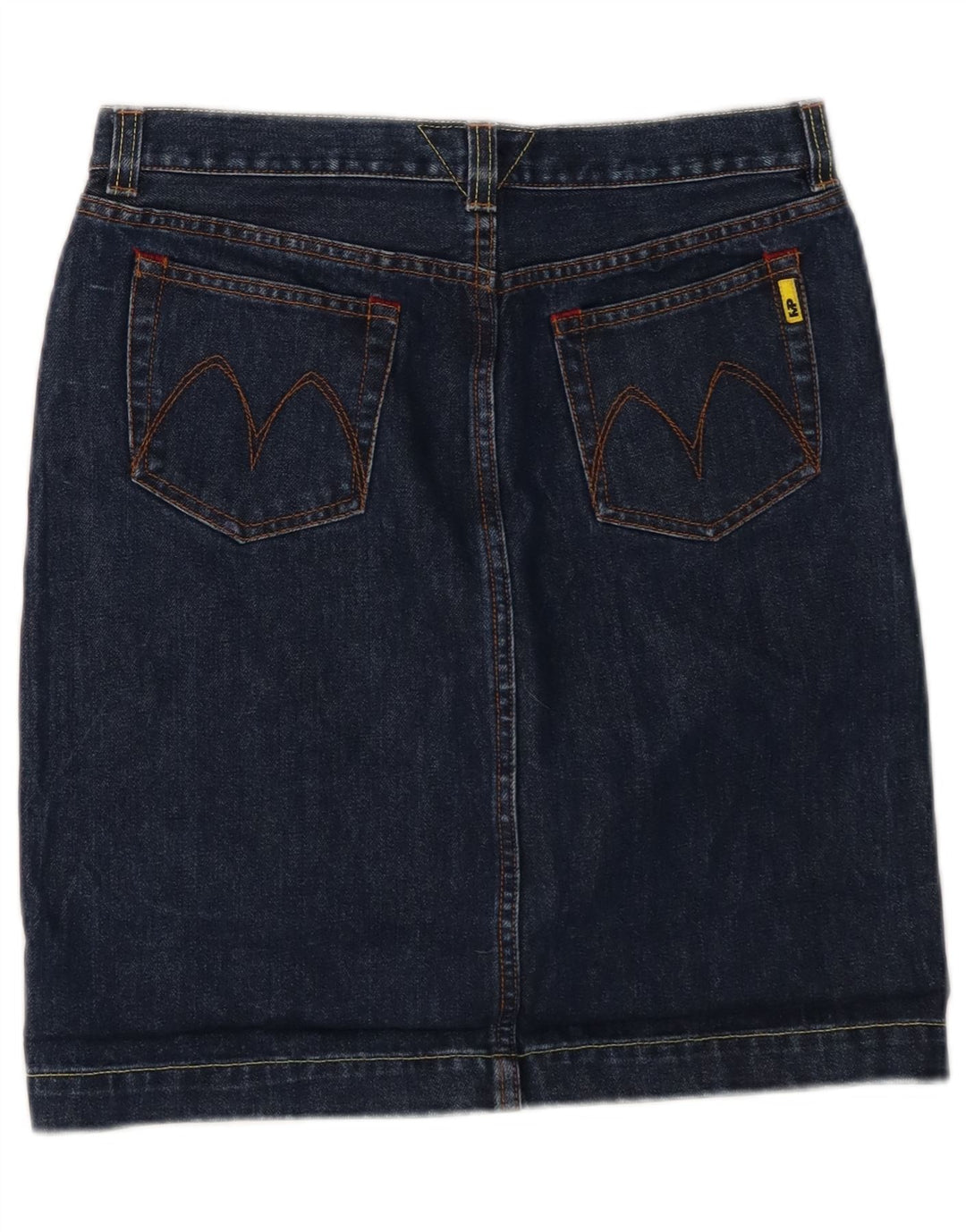 MELTIN' POT Womens Denim Skirt W30 Medium Blue Cotton