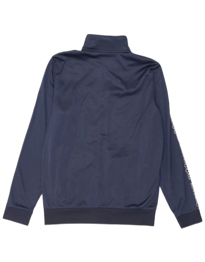 Kappa Mens Graphic Chándal Top Chaqueta Mediana Azul Marino Poliéster