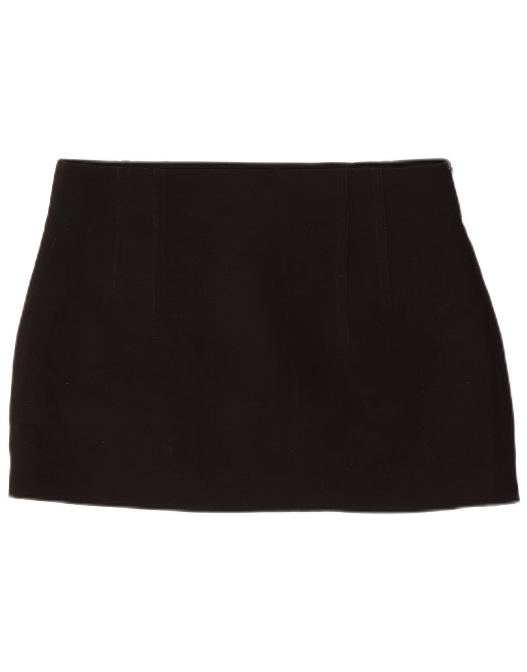Zara Mujer Mini Falda XL W34 Negro Poliéster