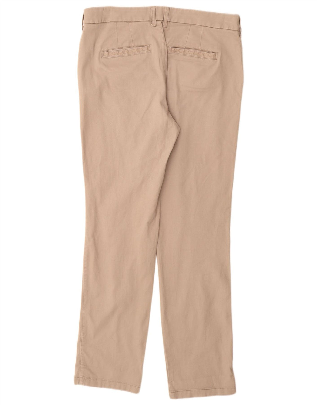 WHITE STUFF Pantalones chinos ajustados para mujer UK 14 Large W32 L30 Algodón beige