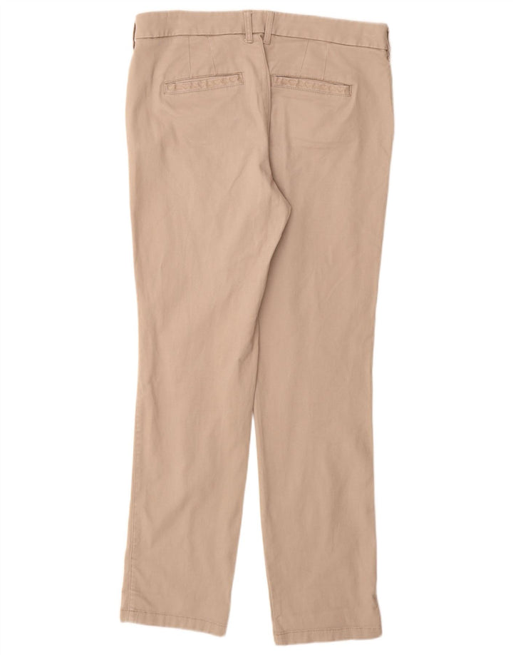 WHITE STUFF Pantalones chinos ajustados para mujer UK 14 Large W32 L30 Algodón beige