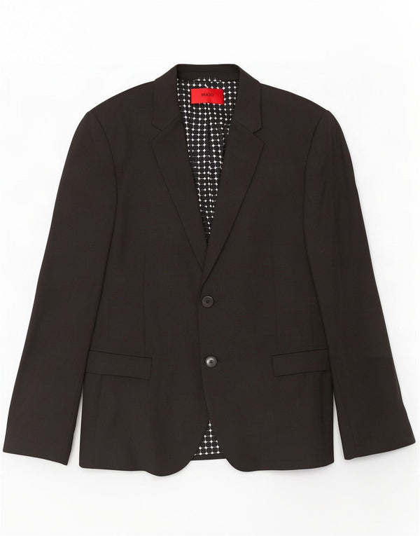 Hugo Boss Chaqueta tipo blazer de 2 botones para hombre EU 44 XS Negro