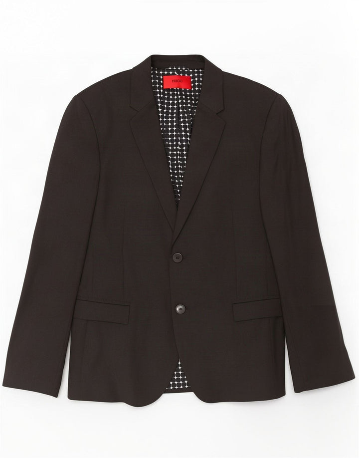 Hugo Boss Chaqueta tipo blazer de 2 botones para hombre EU 44 XS Negro